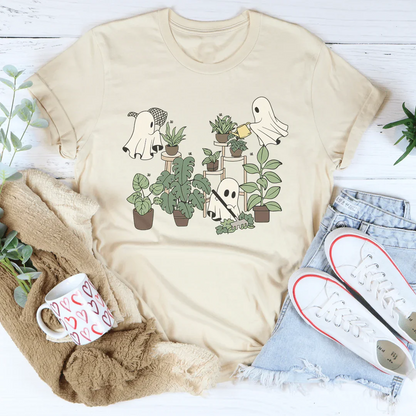 Halloween Ghost Plant Lover Tee