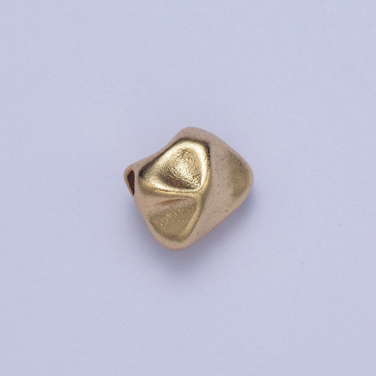 Hammered Abstract Geometric Gold Spacer Bead | B-014, B-016, B-029, B-041, B-044, B-045, B-048