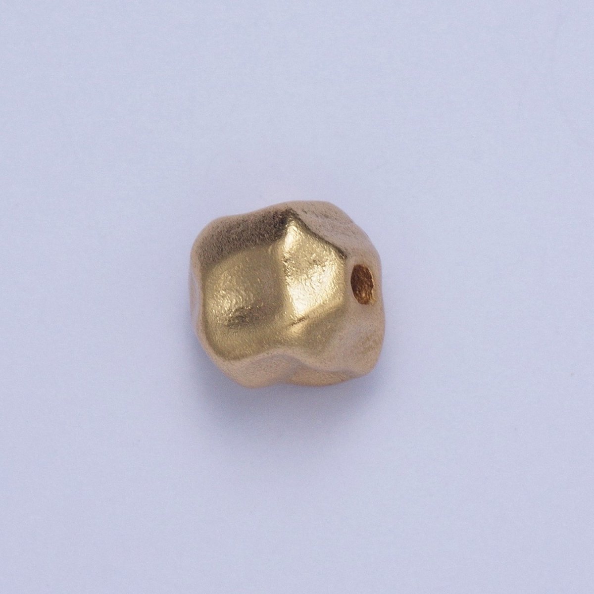 Hammered Abstract Geometric Gold Spacer Bead | B-014, B-016, B-029, B-041, B-044, B-045, B-048