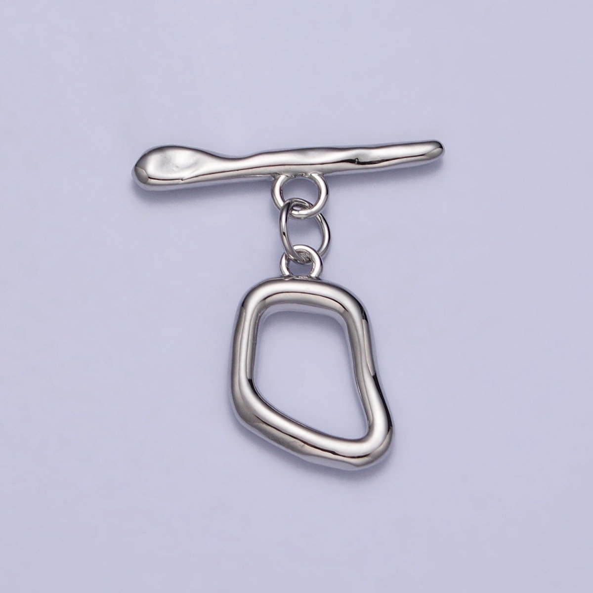 Hammered Geometric Toggle Clasps Jewelry Closure Supply in Matte, Silver, Gold | Z-088 Z-089 Z--097