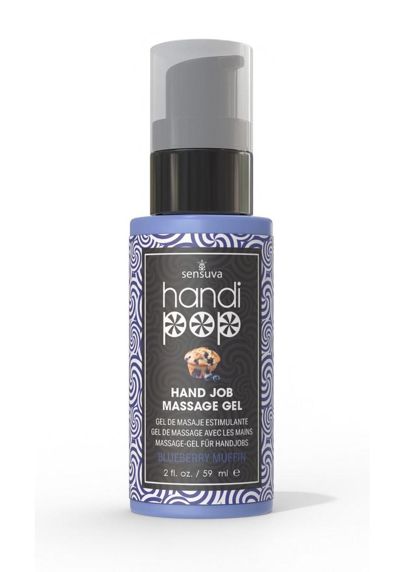 HandiPop Edible Hand Job Massage Gel Blueberry Flavor
