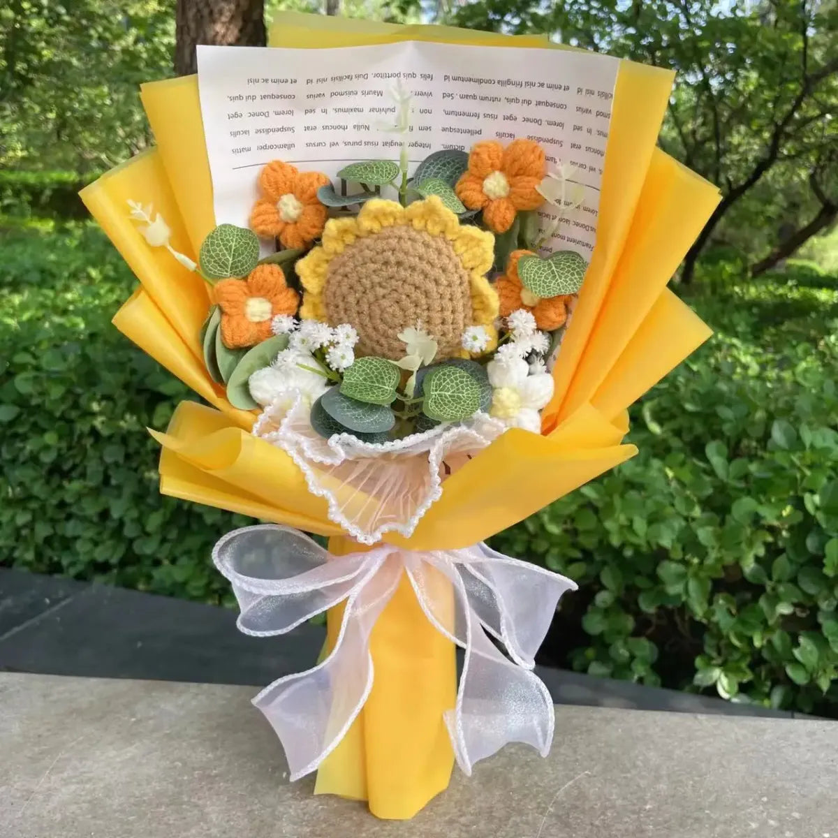 Handmade Crochet Flower Bouquet – Gift for Weddings &amp; Graduations