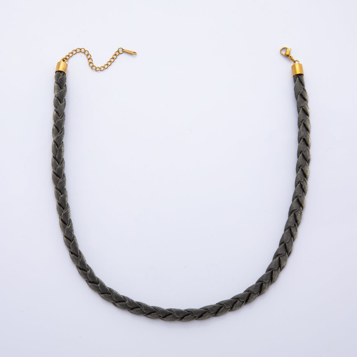 Handmade Fabric Braided Bandana Necklace 17 inch long WA-880