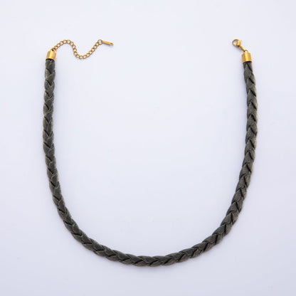 Handmade Fabric Braided Bandana Necklace 17 inch long WA-880