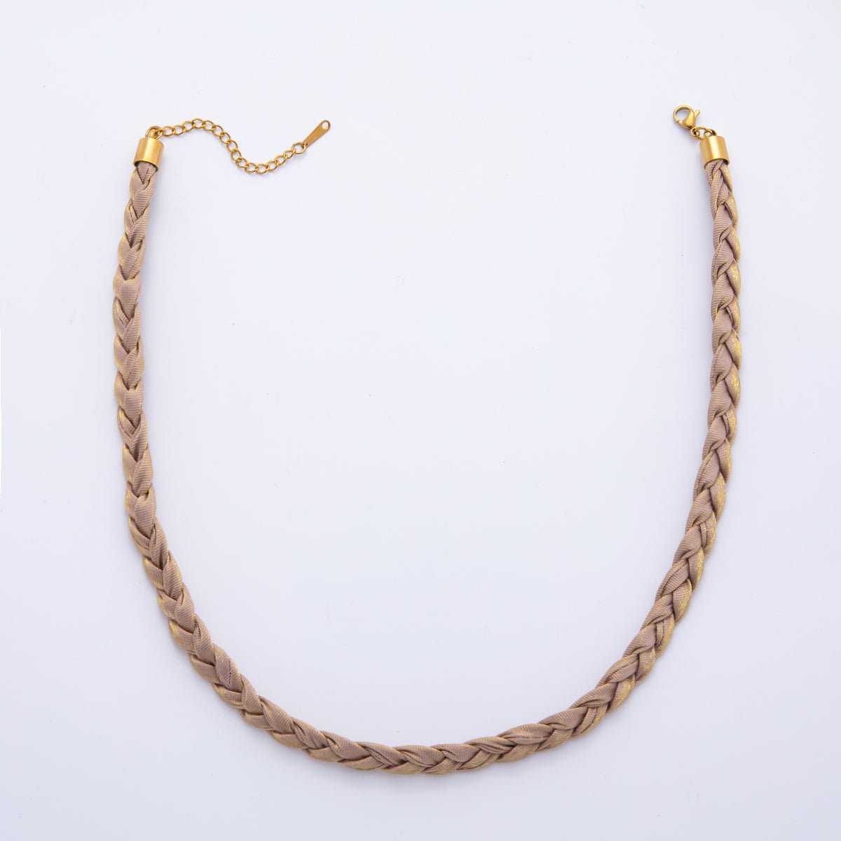 Handmade Fabric Braided Bandana Necklace 17 inch long WA-880