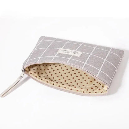 Handmade Retro Pencil Case Large Capacity Stationary Case Cool Stylish Printed Pouch For Office