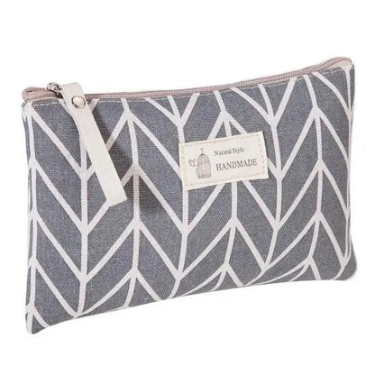 Handmade Retro Pencil Case Large Capacity Stationary Case Cool Stylish Printed Pouch For Office