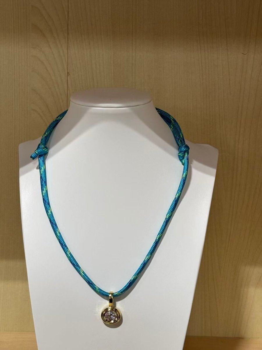 HANDMADE Summer Cotton Cord Paracord Adjustable Necklace