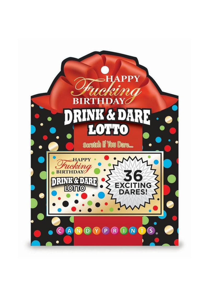 Drink &amp; Dare Birthday Scratcher Cards