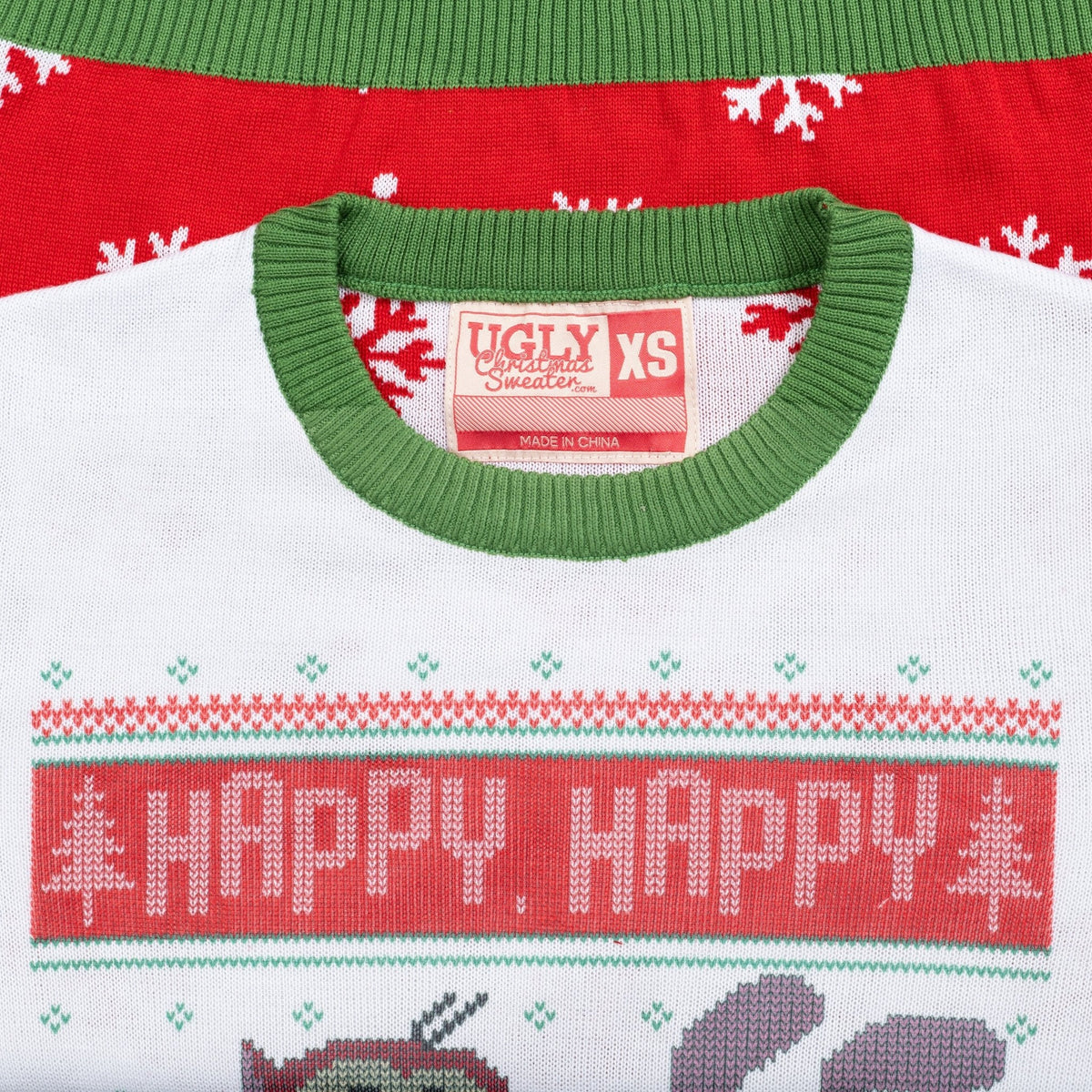 Happy Happy Holidays Ren &amp; Stimpy Character Sweater