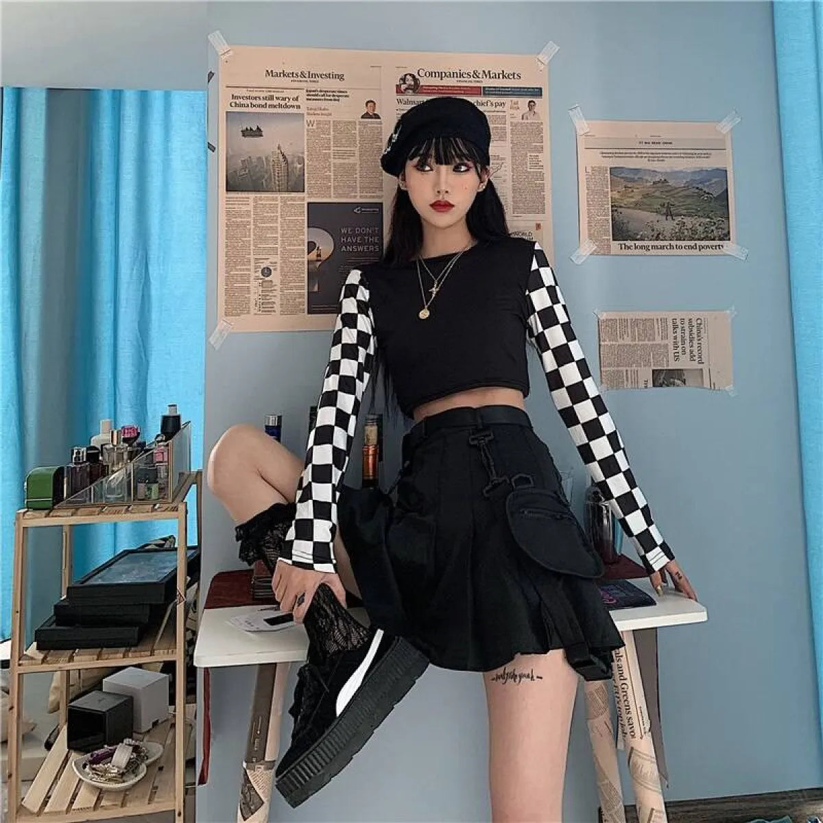 Harajuku Checkered Shirt