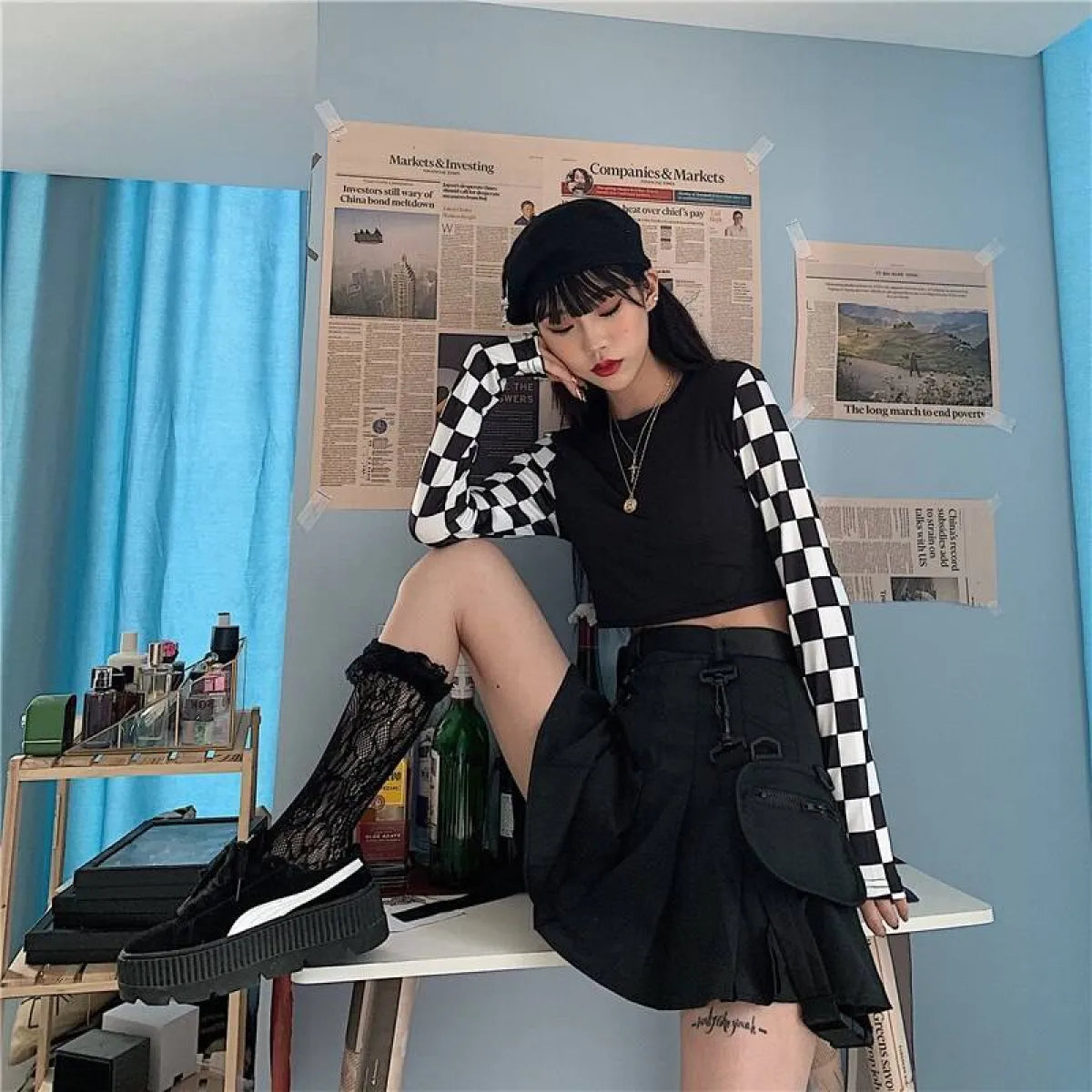 Harajuku Checkered Shirt