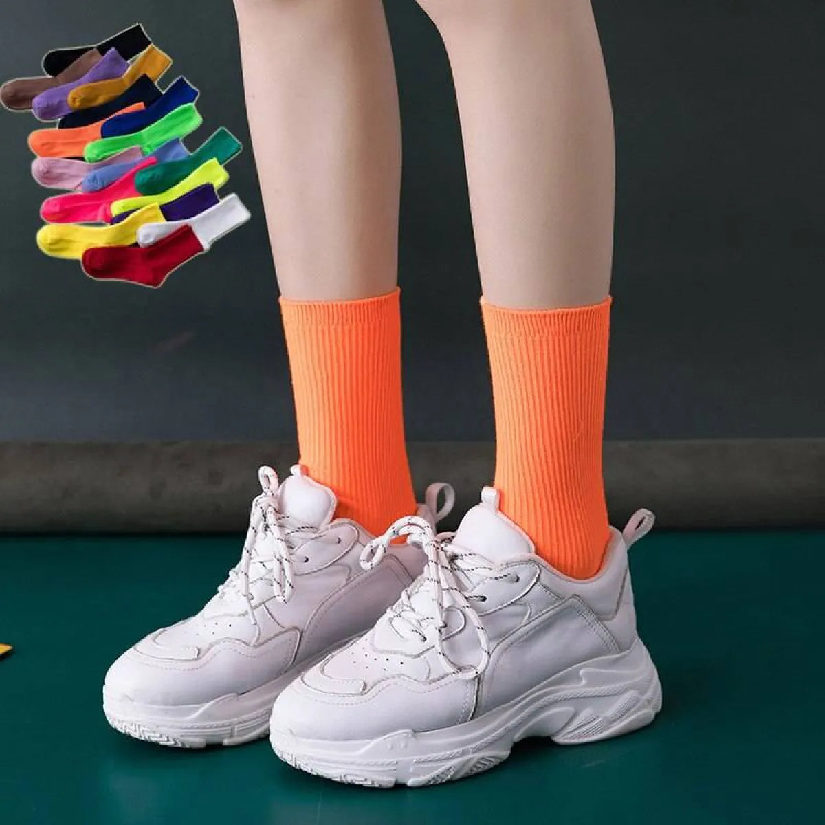 Harajuku Fluorescent Socks