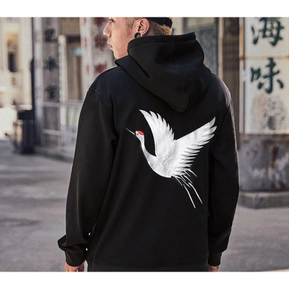 Harajuku Style Embroidered Hoodie