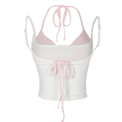 Halter Crop Top Set – Harajuku Y2K Kawaii Cami