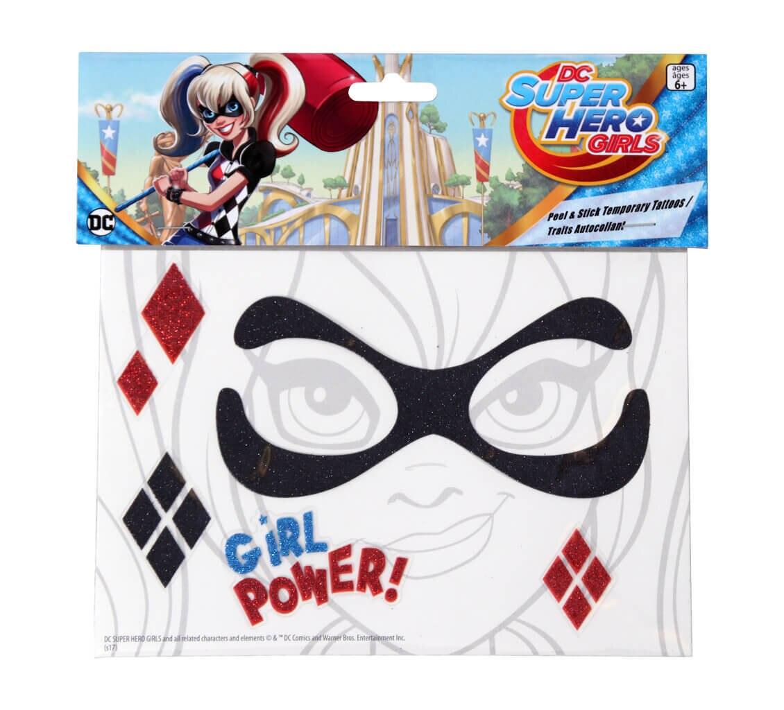 Harley Quinn Peel and Stick Face Tattoos