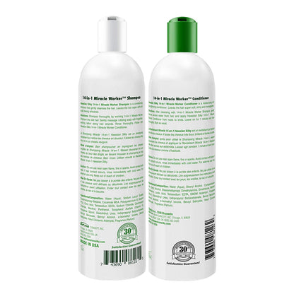 Hawaiian Silky Miracle Worker Shampoo &amp; Conditioner, 16 fl oz