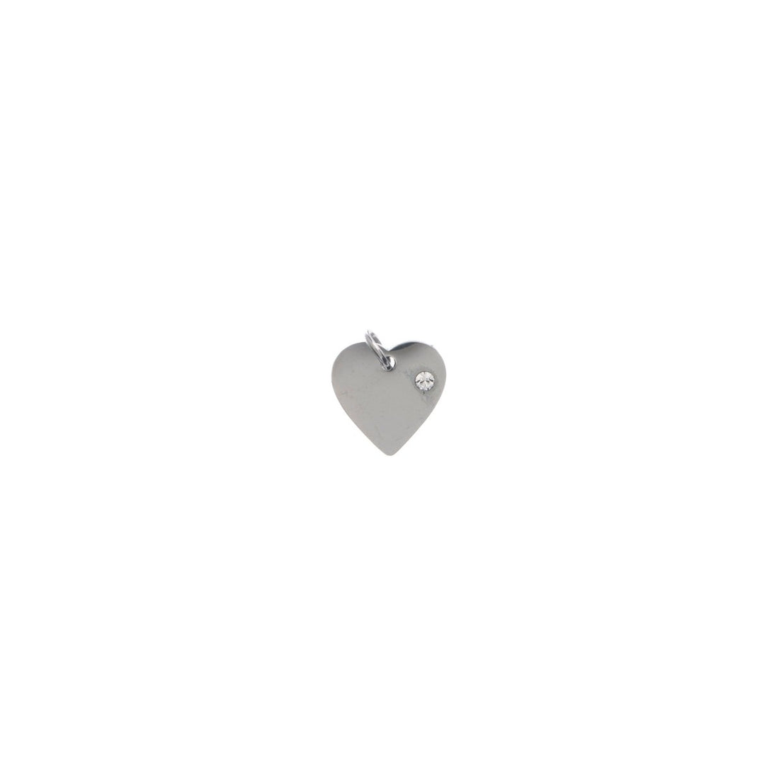 Heart Stainless Steel Charm, 12X13mm, Medium, Great For Geometric Jewelry, For Jewelry Making, For Jewelry Supply E-655