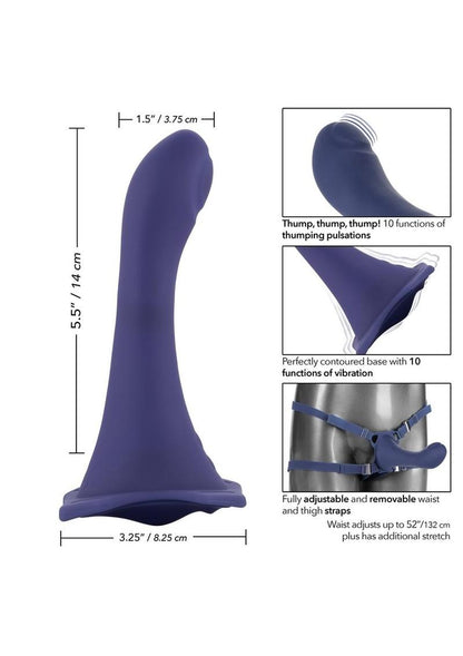 CalExotics Her Royal Harness ME2 Thumper Silicone Strap-On