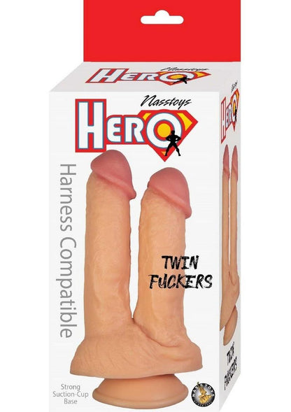 Hero Twin Fuckers Double Dildo