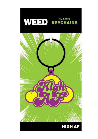 High AF Enamel Keychain