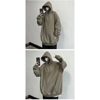 Harajuku High Neck Hoodie