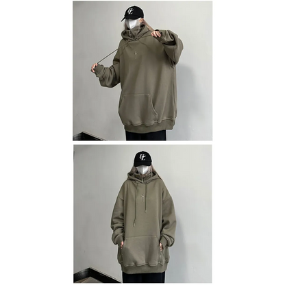 Harajuku High Neck Hoodie