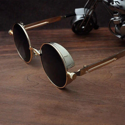 High Quality Metal Circle Frame Luxury &amp; Designer High Quality Sunglasses For Men and Women New Retro Style Round Shape Metal Frame Sunglasses UV400