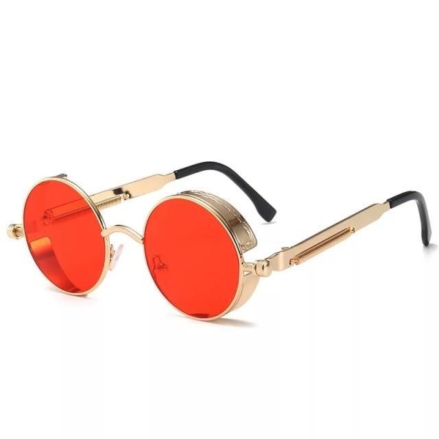 High Quality Metal Circle Frame Luxury &amp; Designer High Quality Sunglasses For Men and Women New Retro Style Round Shape Metal Frame Sunglasses UV400