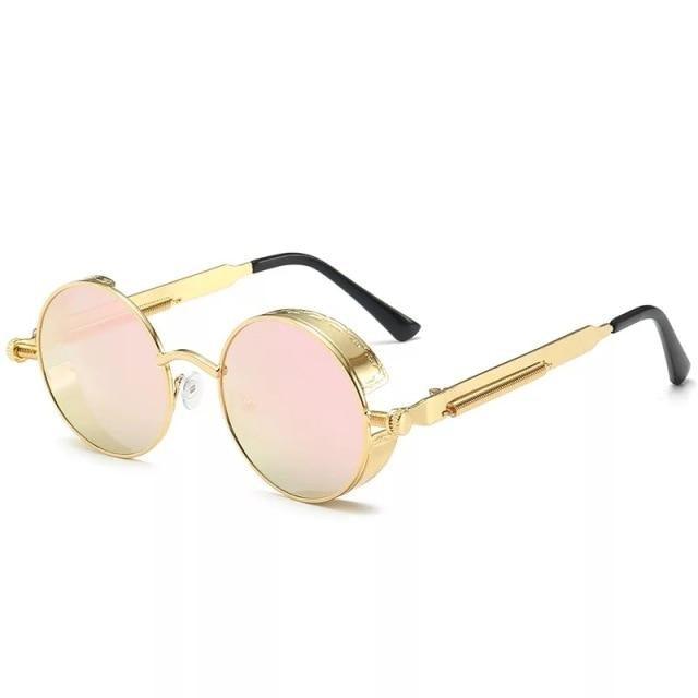 High Quality Metal Circle Frame Luxury &amp; Designer High Quality Sunglasses For Men and Women New Retro Style Round Shape Metal Frame Sunglasses UV400
