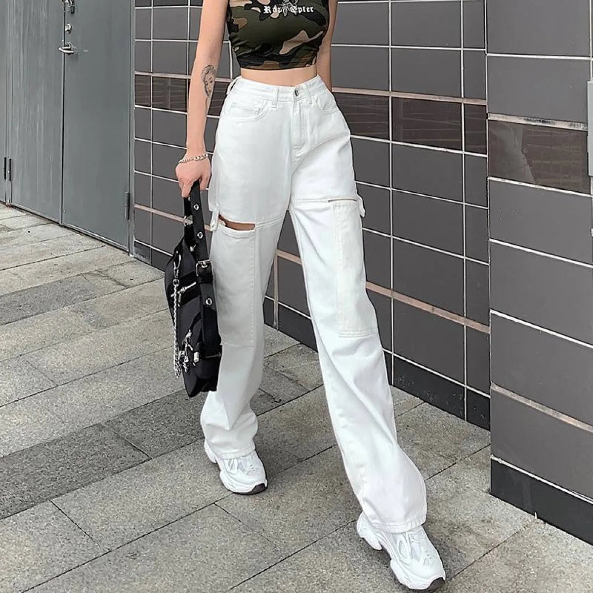 Street Fashion Casual High Waist Jeans