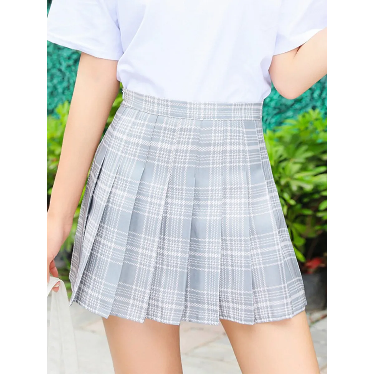 High Waist Pleated A-line Skorts