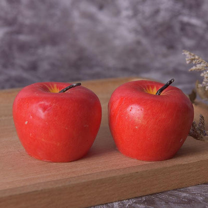 Home Red Apple Shape Scented Candles Creative Apple Shaped Scented Candles Simulation Fruit Candles Valentine&