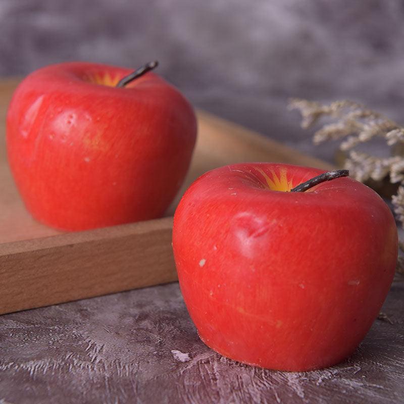 Home Red Apple Shape Scented Candles Creative Apple Shaped Scented Candles Simulation Fruit Candles Valentine&
