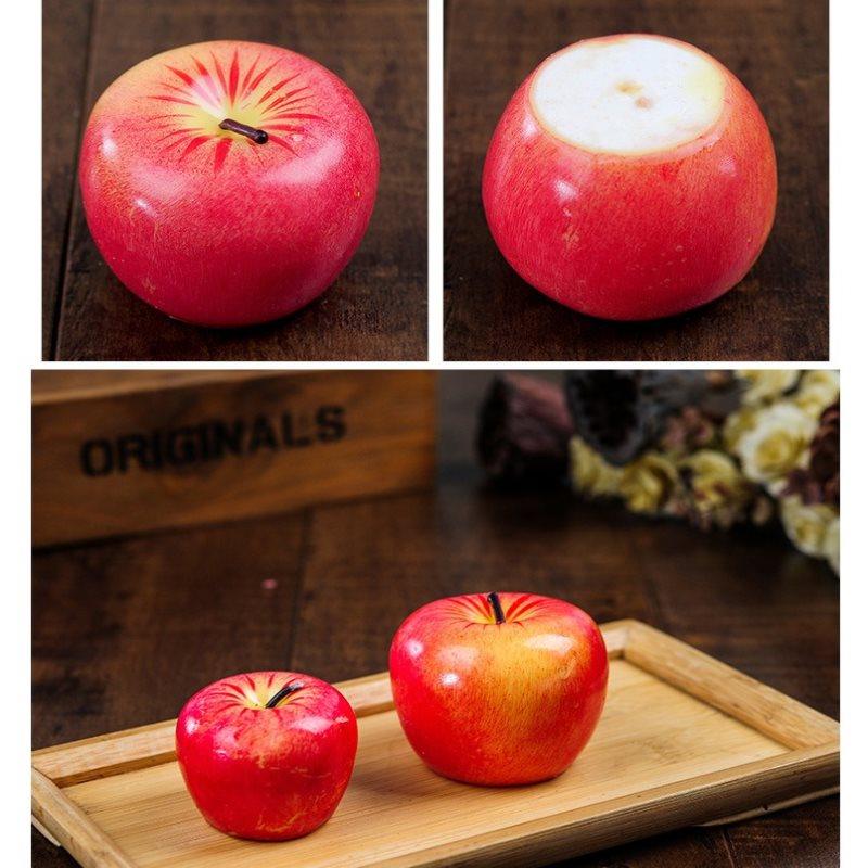 Home Red Apple Shape Scented Candles Creative Apple Shaped Scented Candles Simulation Fruit Candles Valentine&