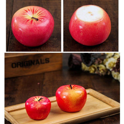Home Red Apple Shape Scented Candles Creative Apple Shaped Scented Candles Simulation Fruit Candles Valentine&