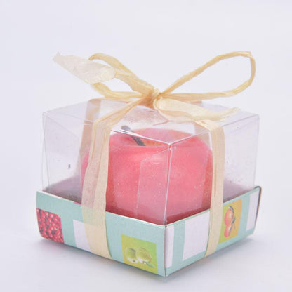 Home Red Apple Shape Scented Candles Creative Apple Shaped Scented Candles Simulation Fruit Candles Valentine&