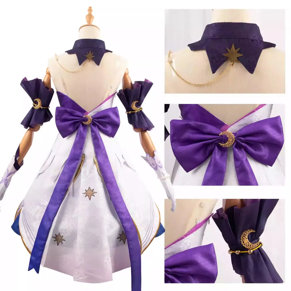 Honkai Star Rail Robin Cosplay Costume – Dress, Wig, Wings &amp; Accessories