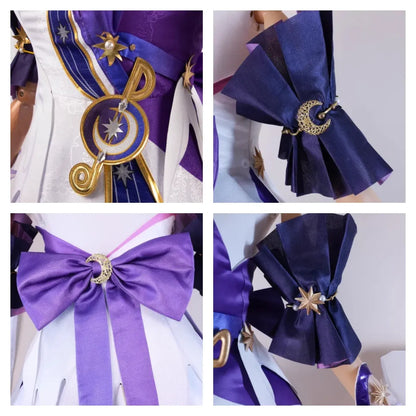 Honkai Star Rail Robin Cosplay Costume – Dress, Wig, Wings &amp; Accessories