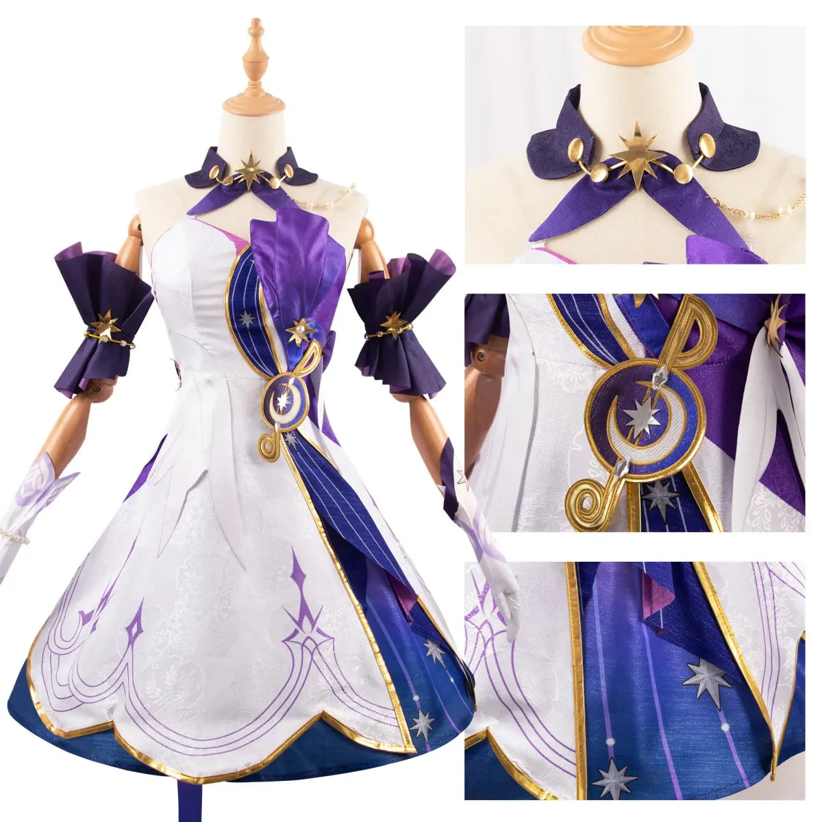 Honkai Star Rail Robin Cosplay Costume – Dress, Wig, Wings &amp; Accessories