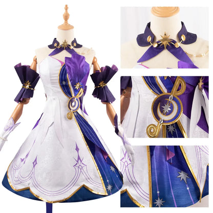 Honkai Star Rail Robin Cosplay Costume – Dress, Wig, Wings &amp; Accessories