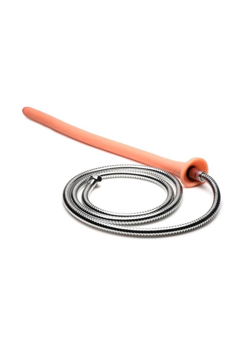 Slim Silicone Enema Hose Perfect for Size Play and Comfort