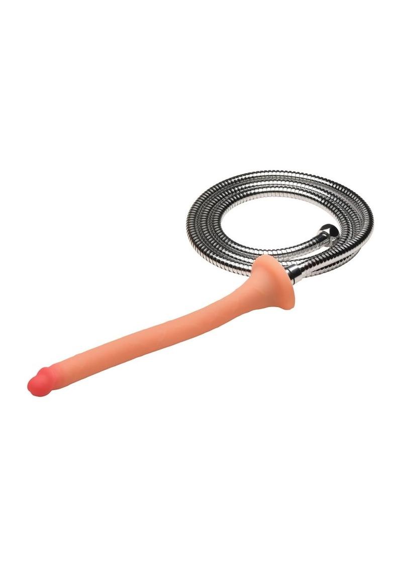 Hosed Slim Silicone Enema Hose Extra-Long Flexible Cleansing Tool