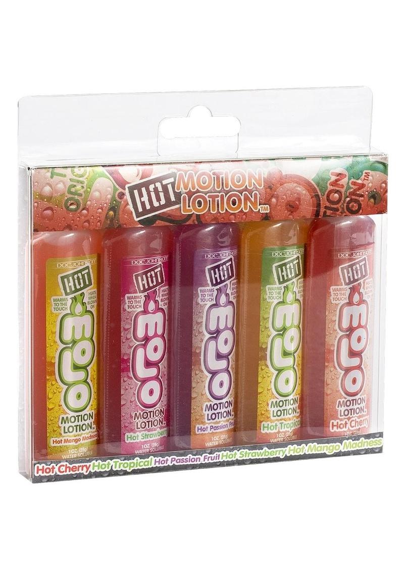 Hot Motion Lotion Flavored Water Based Lubricant Pack