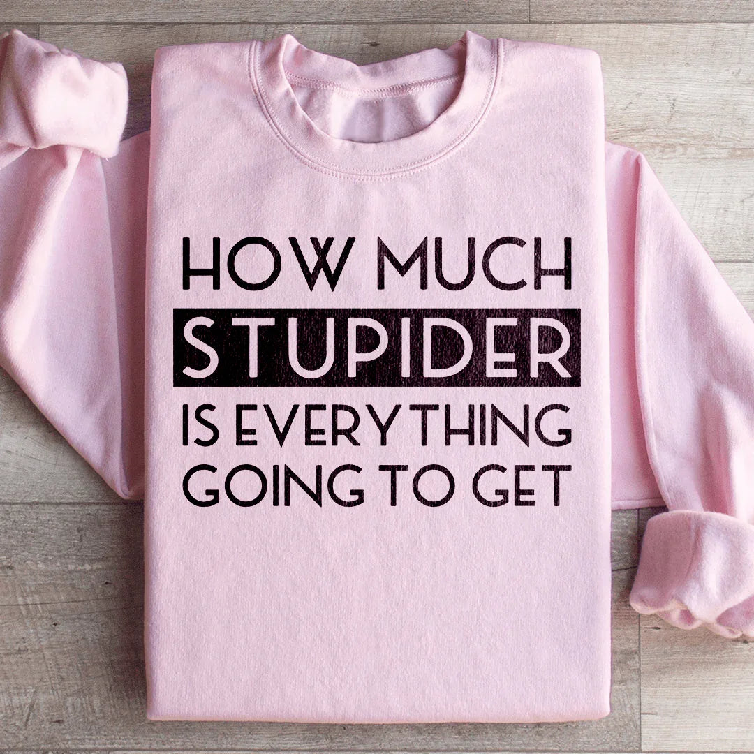 How Much Stupider Is Everything Going To Get Sweatshirt