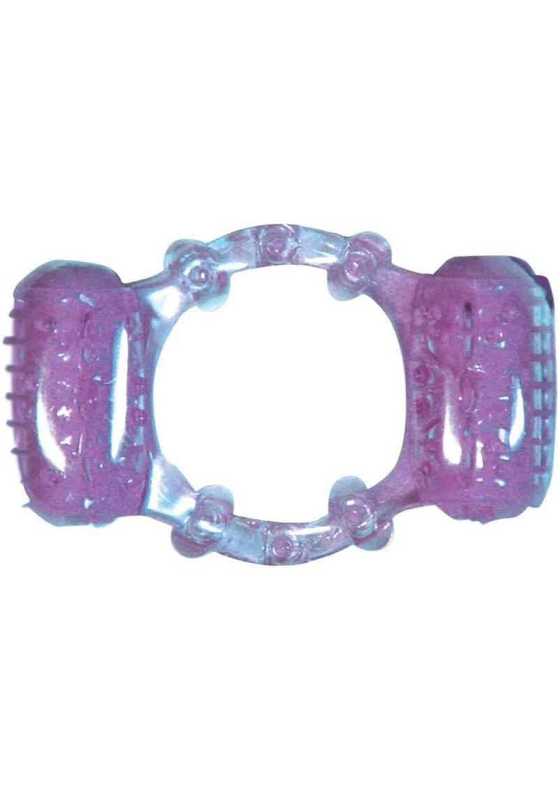 Double Dinger Dual Vibrating Motor Pleasure Ring