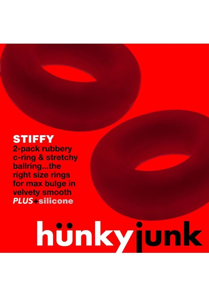 HunkyJunk Stiffy Bulge 2-Pack Silicone Cock Rings
