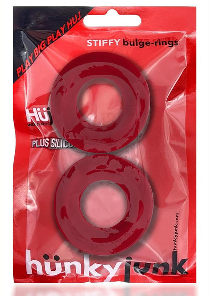 HunkyJunk Stiffy Bulge 2-Pack Silicone Cock Rings