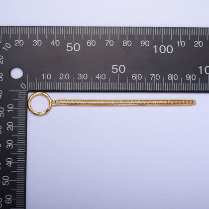 Hypoallergenic 93.5mm Double Snake Omega &amp; Tennis Chain with One Large Loop Tassel Charm Supply For Jewelry DIY Making L-834