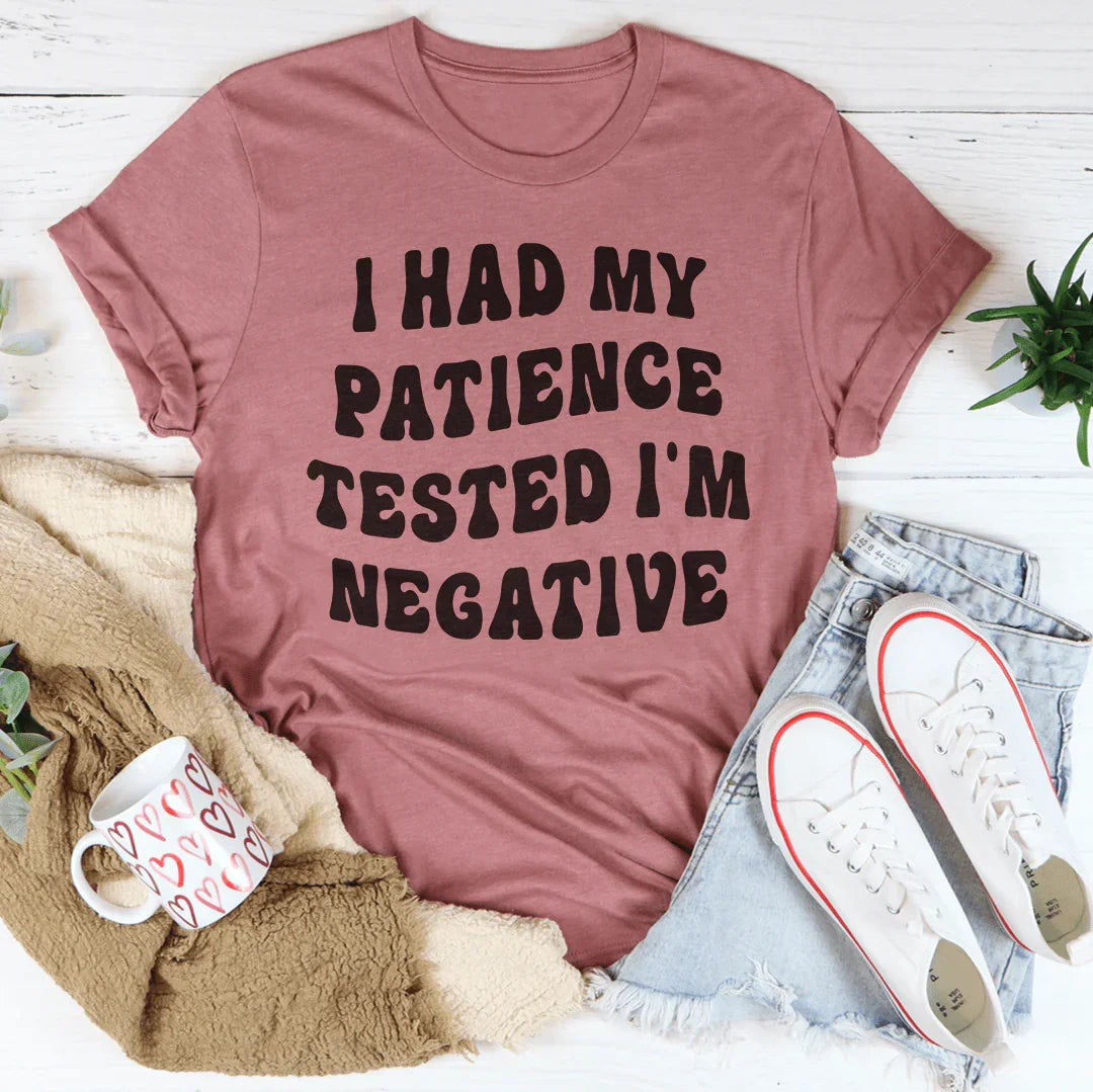 "I Had My Patience Tested I&